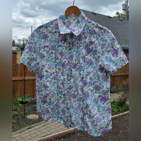 Homemade Vintage Short Sleeve Floral Shirt - Picture 8 of 12